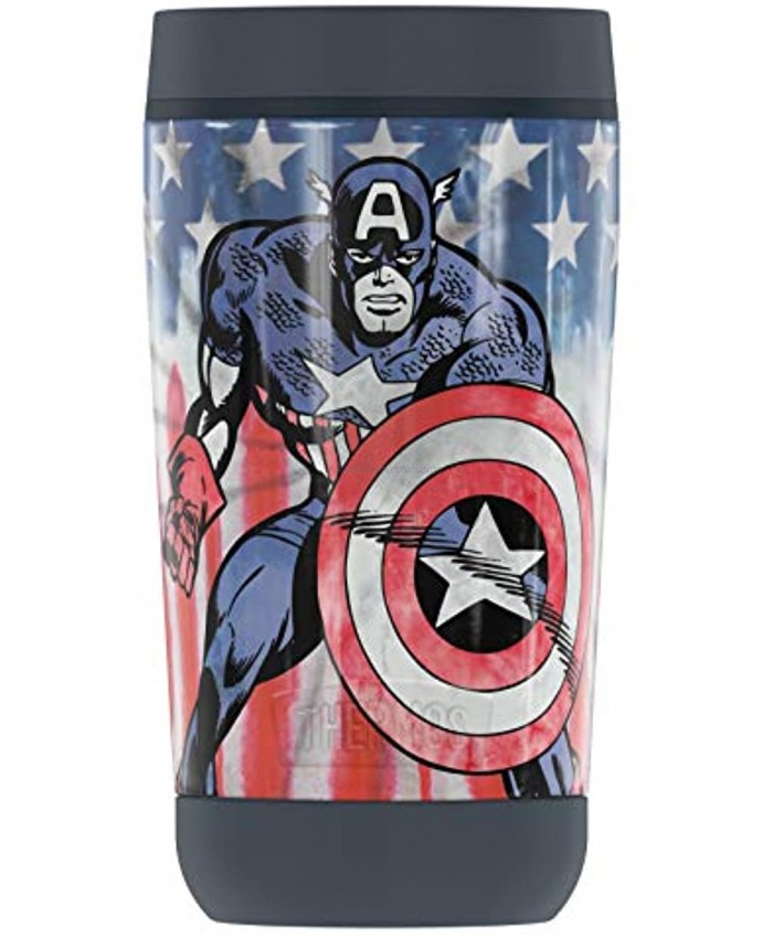MARVEL Captain America Tie Dye GUARDIAN COLLECTION BY THERMOS Stainless Steel Travel Tumbler Vacuum insulated & Double Wall 12oz