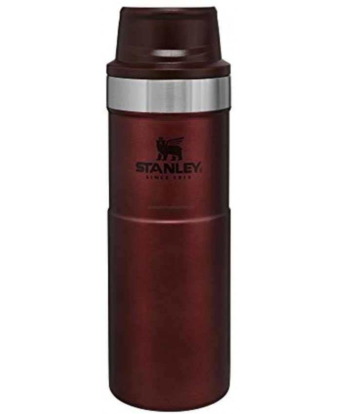 Stanley Classic Trigger Action Travel Mug 12 16 20 oz – Hot & Cold Thermos – Double Wall Vacuum Insulated Tumbler for Coffee Tea & Drinks – BPA Free Stainless-Steel