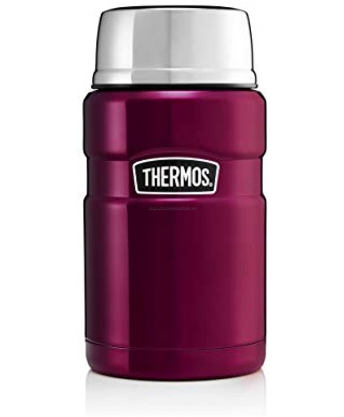 Thermos Food Flask Stainless Steel Raspberry 710ml