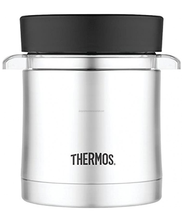 Thermos Food Jar with Microwavable Container 12-Ounce Stainless Steel