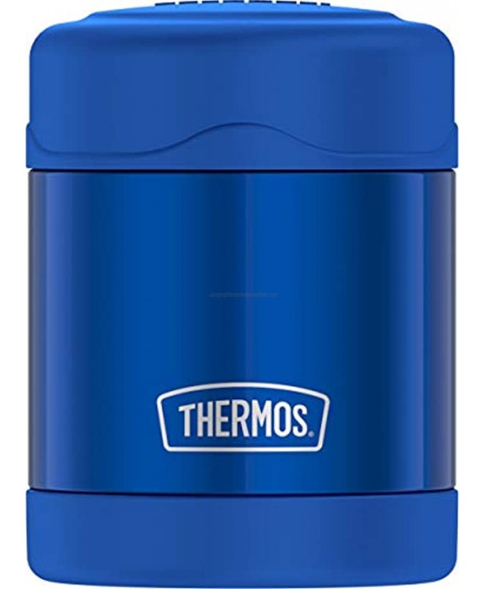 THERMOS FUNTAINER 10 Ounce Stainless Steel Vacuum Insulated Kids Food Jar Blue