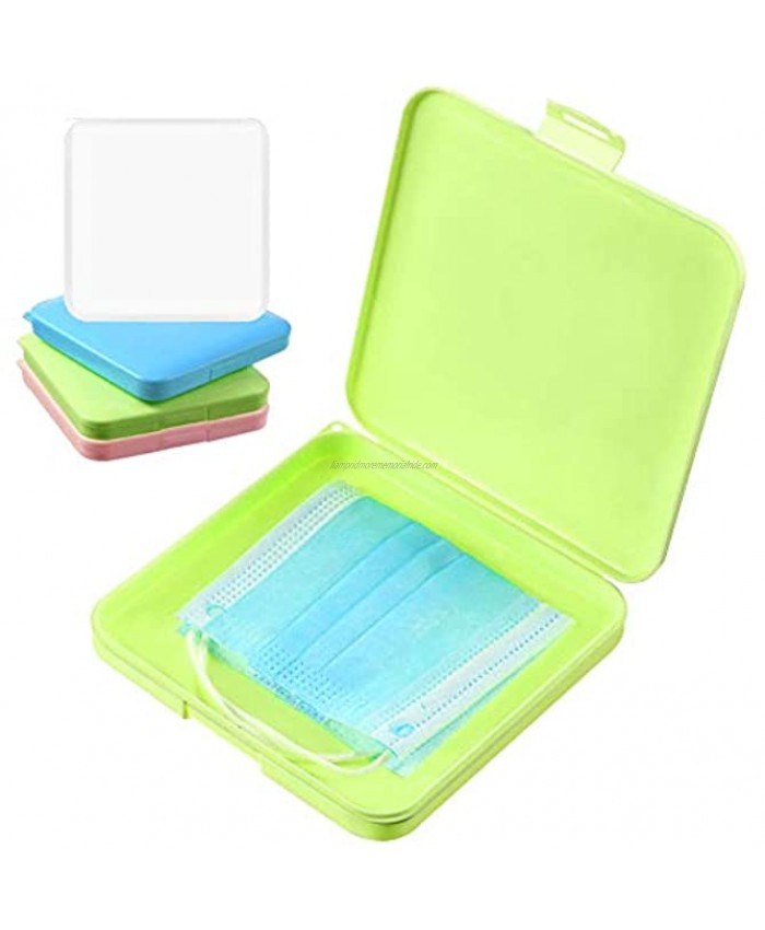 4Pcs Set Plastic Storage Case Organizer Reusable Organizer Face Keeper Face Preventer Case Dustproof Face Cover Storage Boxes Keeper Portable Containers for Wet Wipes Gloves 4Pcs 1 Set