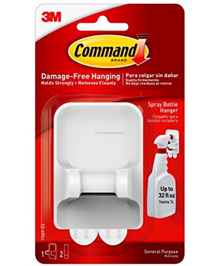 Command Spray Bottle Hanger with 2-Strips Organize Damage-Free