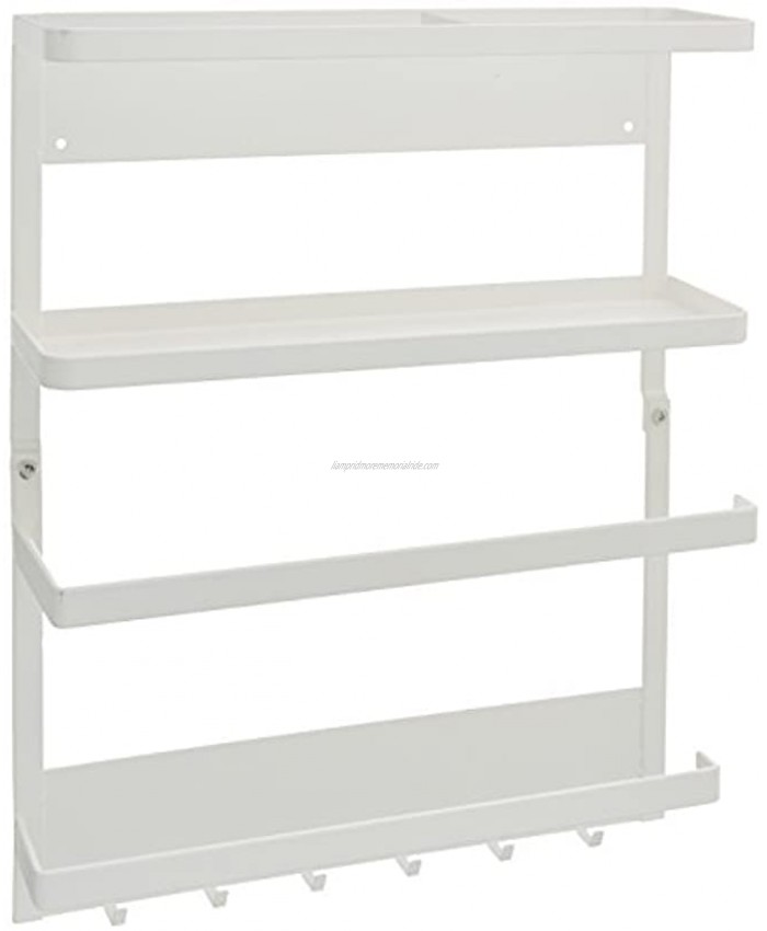 YAMAZAKI home 2560 Kitchen Rack-Magnetic Storage Holder & Organizer One Size White