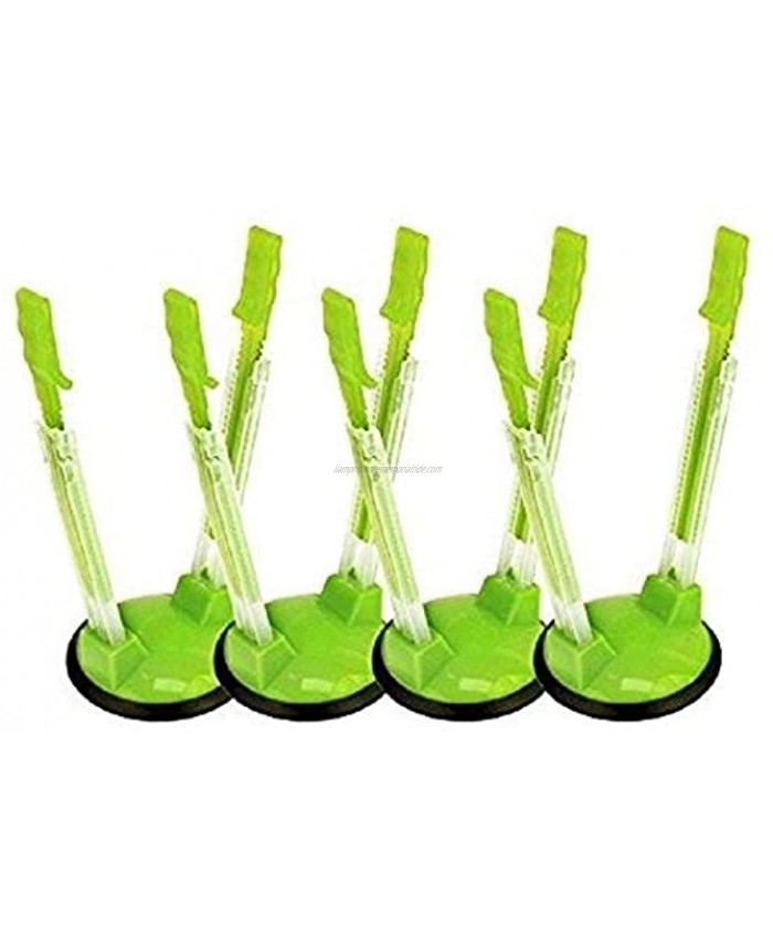 YUFF Baggy Sandwich Racks Holder，Food Storage Bags Clip-Ideal Plastic Kitchen Gadget No Hassle Cooking Solutions4 Pack 4pcs Green