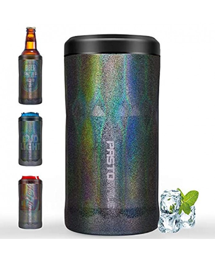12 oz Slim Can Cooler Beer Bottle Keep Cold 4 in 1 Insulated Freezable Can Holders for Beer Stainless Steel Beer Bottle Holders