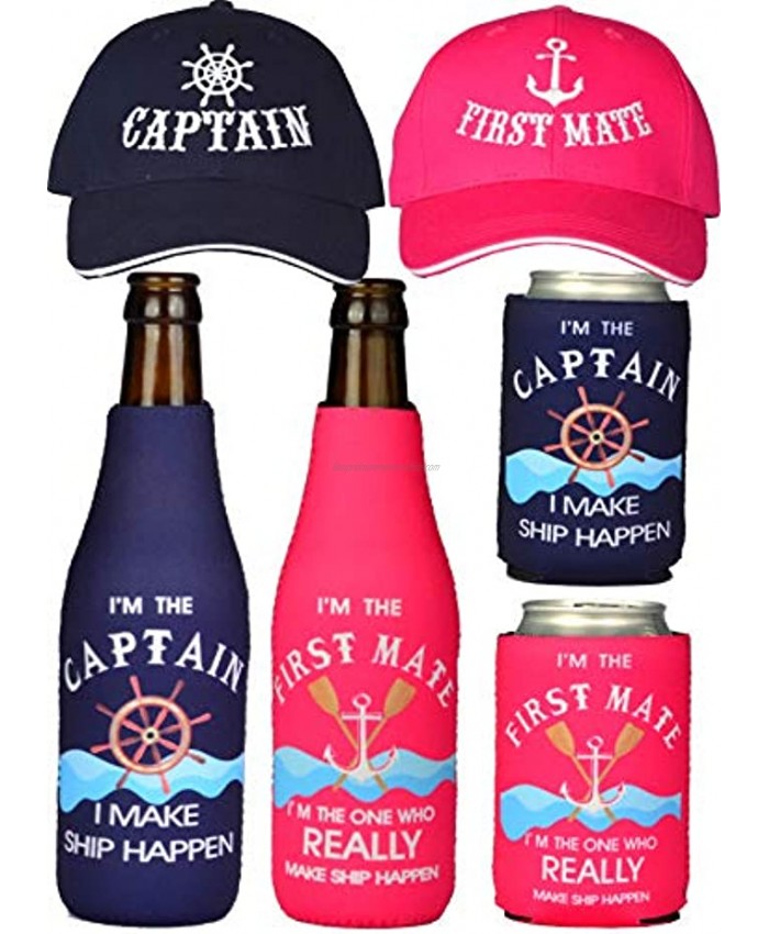 Captain Hats First Mate Hats Captain Gifts First Mate Gifts for Women Boat Captain Gifts Gifts for Boaters Boating Gifts Boat Captain Gifts Boating Gifts for Couple Nautical Sailing Match