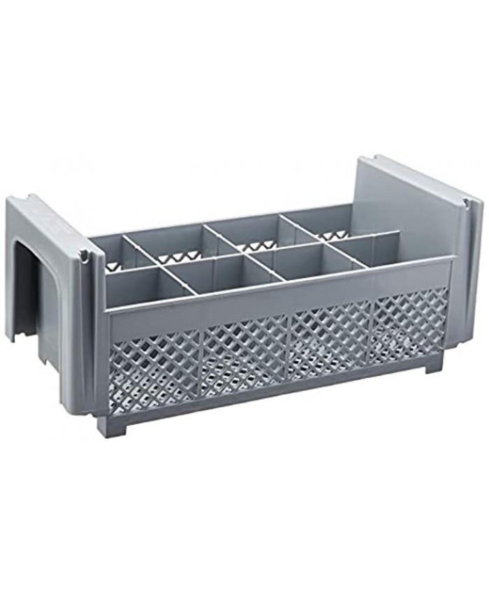 Cambro 8FBNH434151 8-Compartment Flatware Rack Gray 1 2 Size