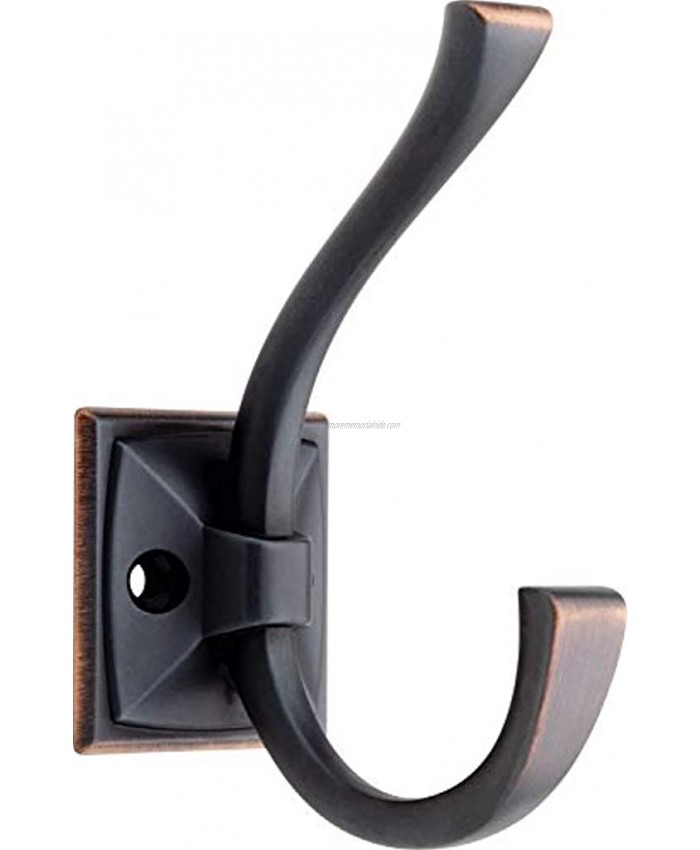 Liberty Hardware 137246 Ruavista Coat and Hat Hook Single Bronze with Copper Highlights