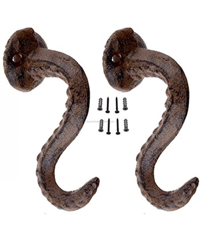 Octopus Tentacle Wall Hook 2 Pack for Octopus Bathroom Decor Lovers Fans of Ocean Wall Decor Nautical Bathroom Accessories Octopus Wall Decor Bathroom Nautical Wall Hooks Steampunk Decor