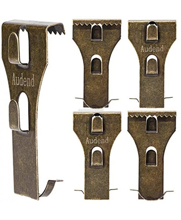 Brick Hanging Clips Spring Metal Hooks Hanger for Hanging Items on Brick Wall 5 Pack Fits Brick 2-1 4 inch to 2-3 8 inch in Height