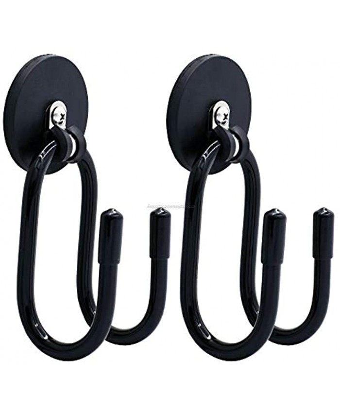 YYST Magnetic Hanger Magnetic Hook for Cowboy Hat Hard hat Cords,Tools,Bags,Towels etc 2.5 Diameter Magnet No Scratches to The Surface W Style 2