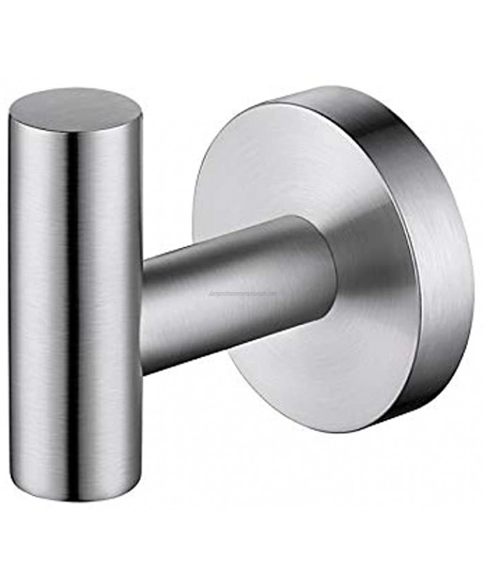 KES Towel Hook Adhesive Robe Hook Drill-Free Heavy Duty Coat Hook Wall Mount for Bathroom Kitchen Garage SUS 304 Stainless Steel Brushed Finish A2164DG-2