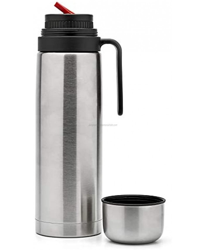BALIBETOV thermos for mate VacuumInsulated With Double Stainless Steel Wall BPA Free A Thermo Specially Designed for Use With Mate Cup or Mate Gourd. Silver Mate Spout 34.00