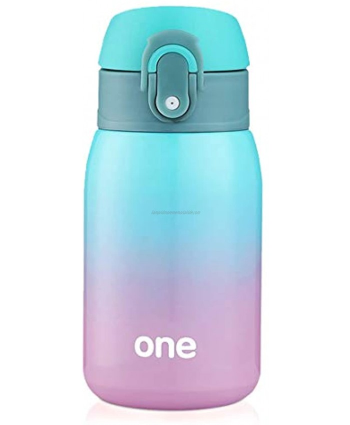 Kids Water Bottle Double Wall Vacuum Insulated Stainless Steel Bottle for 24 hrs Cooling & 12 hrs Keep Warm 9oz
