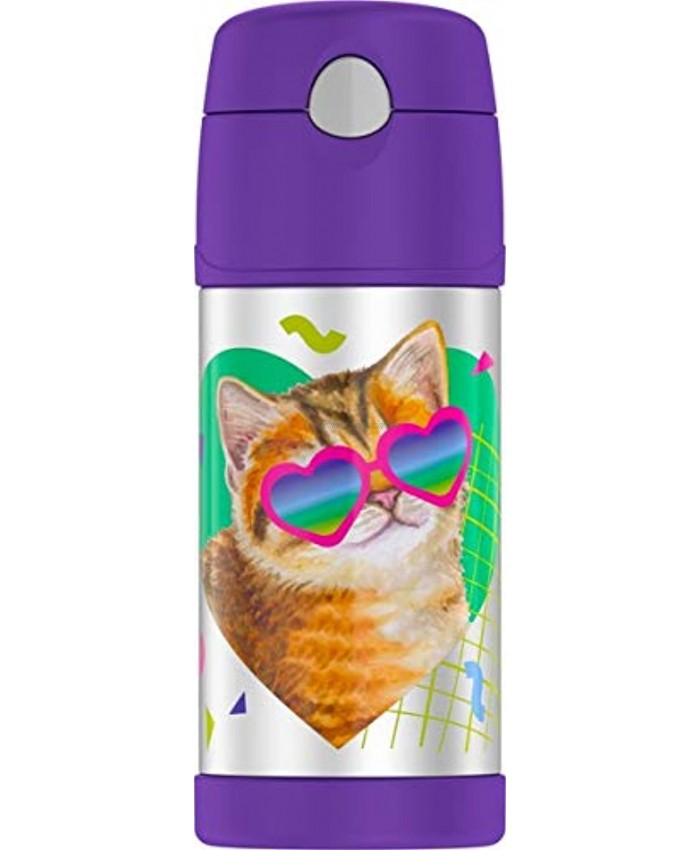 Thermos Funtainer 12 Ounce Bottle Cat with Sunglasses