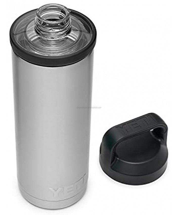 YETI Rambler 18 oz Bottle Vacuum Insulated Stainless Steel with Chug Cap Stainless