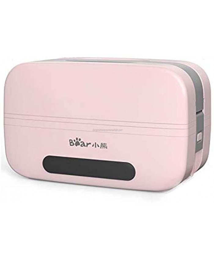 Bear DFH-B10T6 Self Heated Lunch Box Leakproof Plug-in Lunch Box with Keep Warm Function 120V Pink