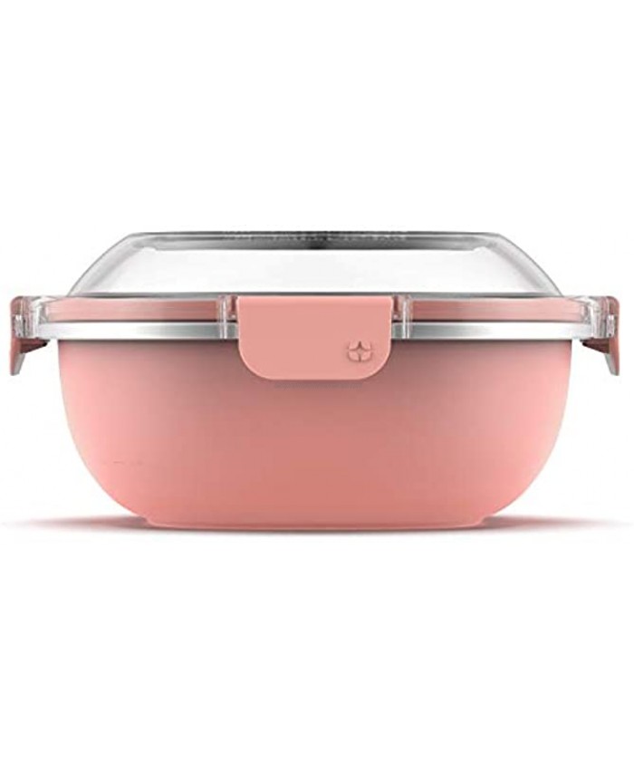 Ello Stainless Steel 5 Cup Lunch Bowl Food Storage Container Peach