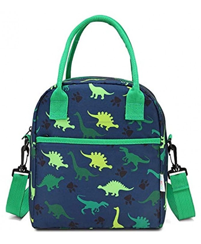Lunch Box Bag for Kids,VASCHY InsulatedLightweight Lunch Box Tote for Toddler Boys and Girls School Daycare Kindergarten Dinosaur
