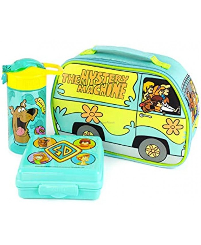 Scooby-Doo Lunchbox Mystery Machine Lunch Bag Bottle and Snack Pot Set One Size