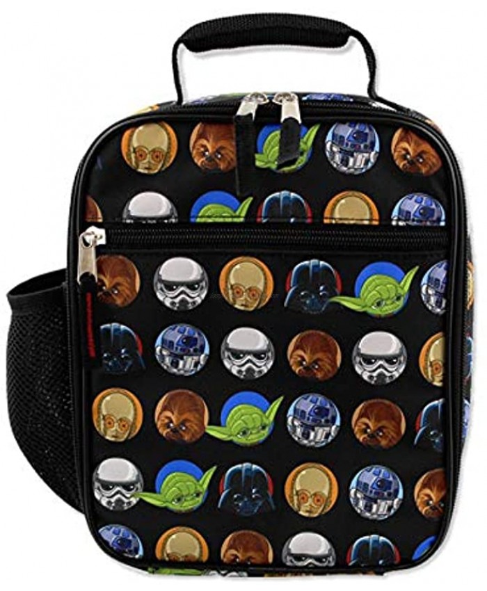 Star Wars Boy's Girl's Adult's Soft Insulated School Lunch Box One Size Black