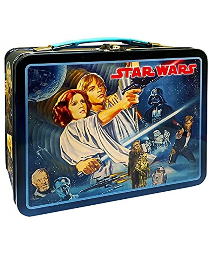 The Tin Box Company 344707-DS Star Wars Vintage Classic Tin Lunchbox Black
