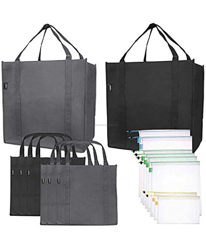SMIRLY Kitchen Reusable Grocery Bags: Reusable Shopping Bags for Groceries Reusable Bags for Shopping Large Reusable Shopping Bag Reusable Tote Bags with Handles Grocery Reusable Bag Grocery Tote